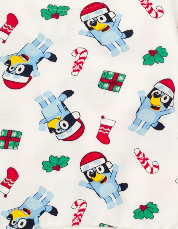 Bluey Boys Long Sleeve Graphic Sweatshirt and Pants-6