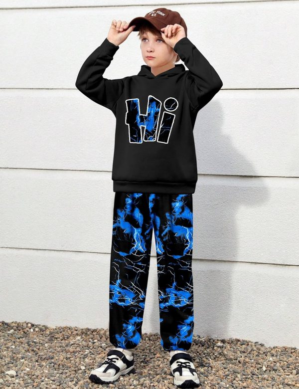 Pavo Boys Tie Dye Sweatsuit Soft Cotton Hooded Comfort 7-8-1