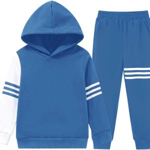 Boys Hoodie Pants Set KidStyle Soft Fabric Design-0