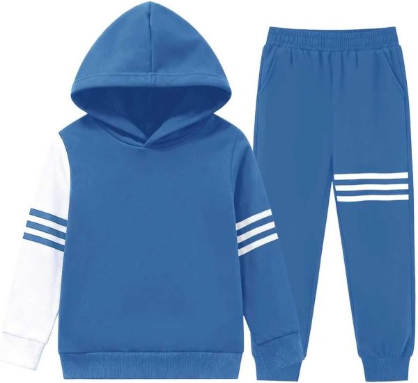 Boys Hoodie Pants Set KidStyle Soft Fabric Design-0