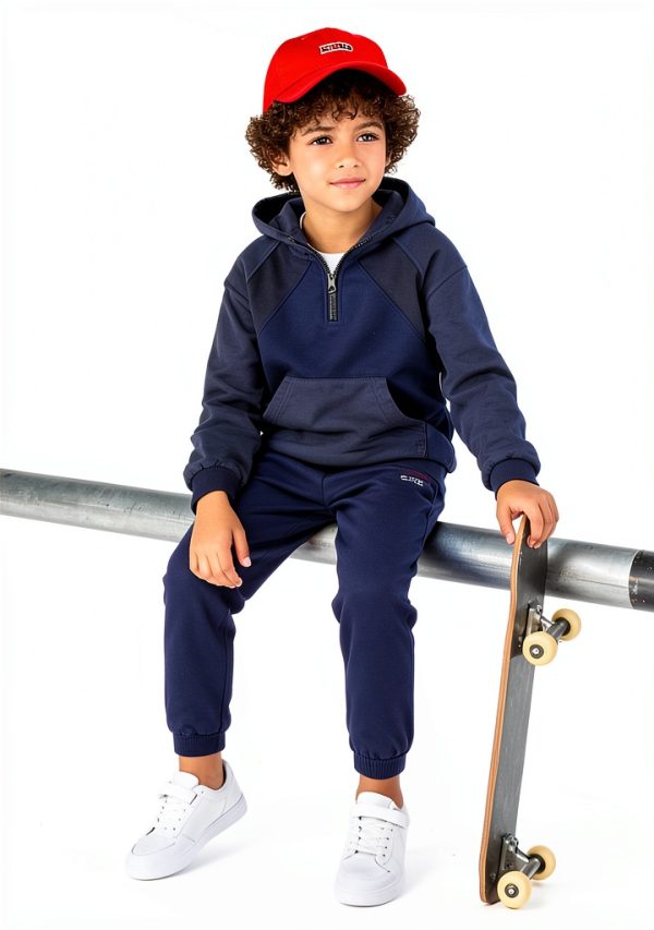 Boys Hoodie Sweatshirt Camo Grey 5-12 Years-1