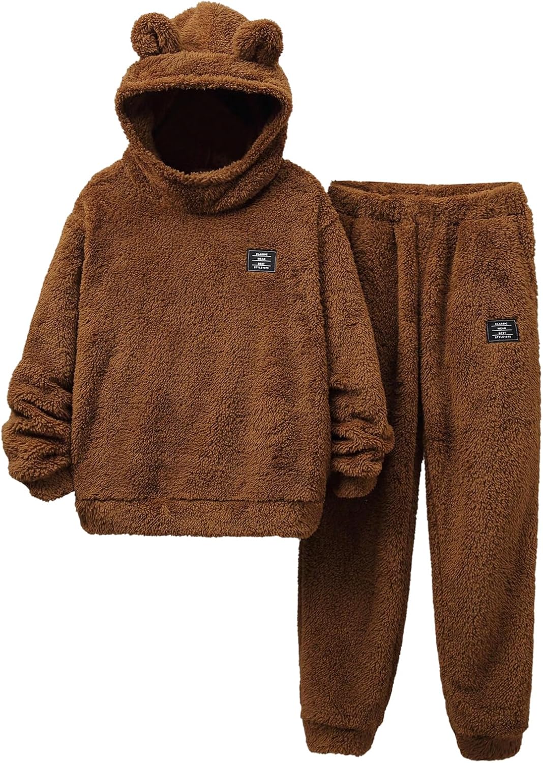 Kids wearing Ltvoo pullover hoodie and loose-fit pants
