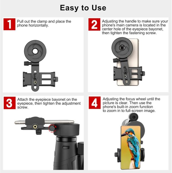 Eyeskey Universal Phone Adapter Mount for Binoculars-4