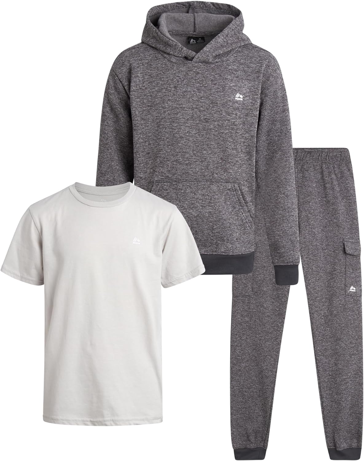 Boy wearing B JOGSET sweatpants set on a playground
