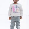 Bluey Boys Sweatshirt and Pants Set Off White Dark Green-1