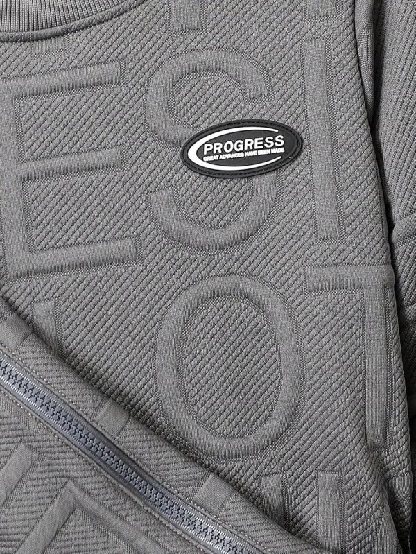 Boys Casual Sweatsuit Polyester Soft Fabric-4