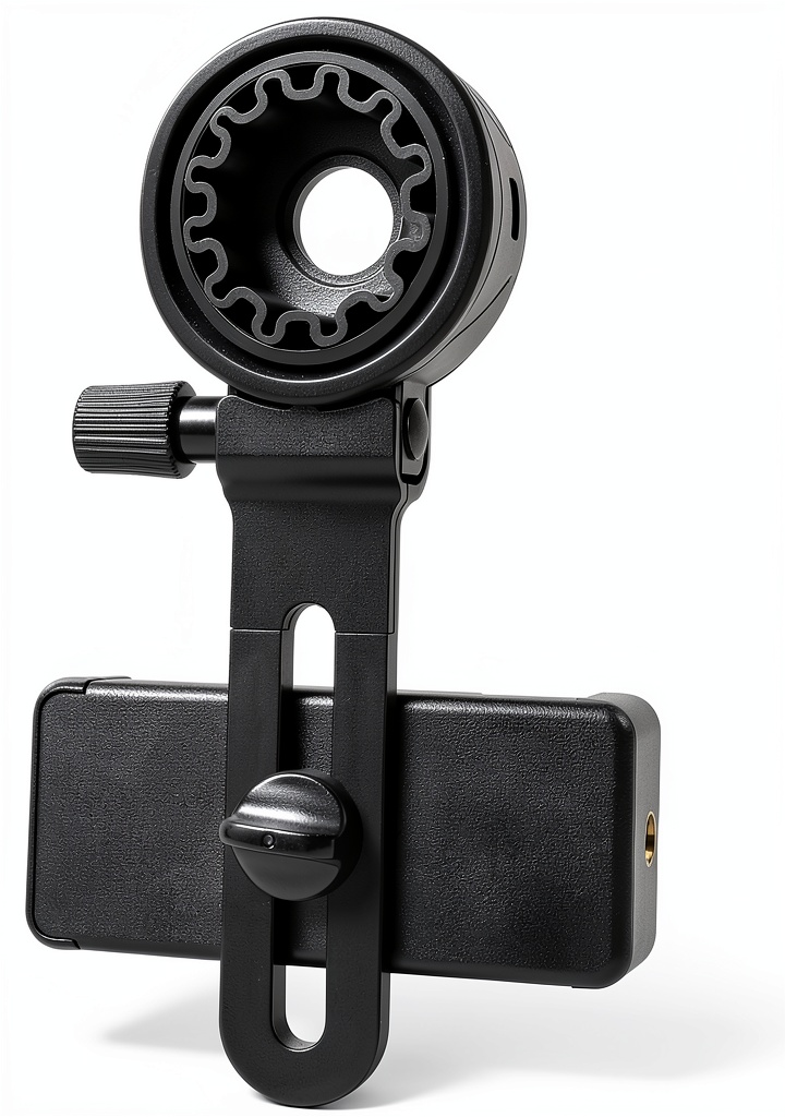 'Lakwar Telescope Phone Adapter in use'
