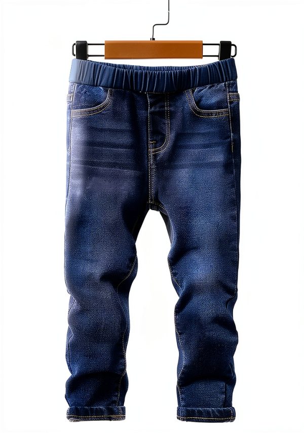Kids Sweatsuit Set KidStyle Hooded Denim Jeans-4