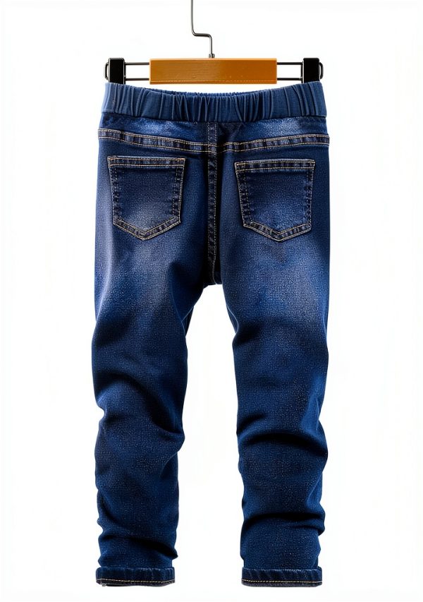 Kids Sweatsuit Set KidStyle Hooded Denim Jeans-5