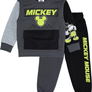 Mickey Boys Sweatsuit Disney Grey 3T Jogger-0