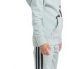 adidas boys hooded sweatsuit medium grey-1