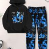 Pavo Boys Tie Dye Sweatsuit Soft Cotton Hooded Comfort 7-8-5