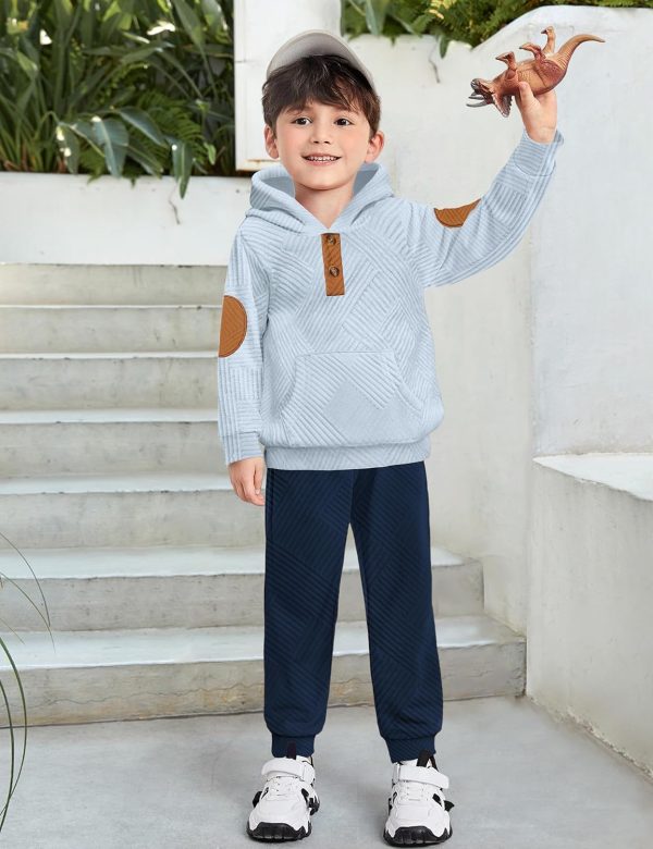 KidStyle Toddler Boy Hoodie Set Soft Cotton-3