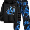 Pavo Boys Tie Dye Sweatsuit Soft Cotton Hooded Comfort 7-8-0