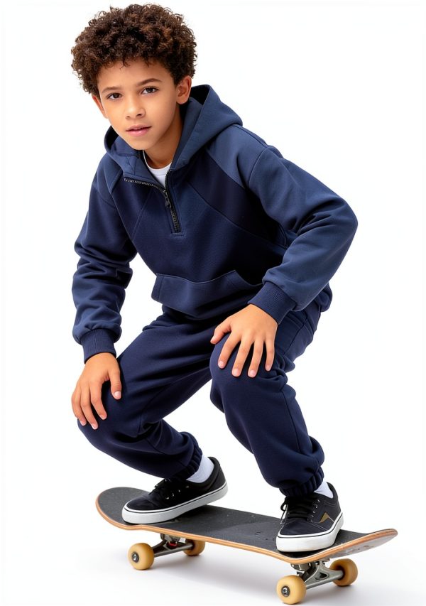 Boys Hoodie Sweatshirt Camo Grey 5-12 Years-3