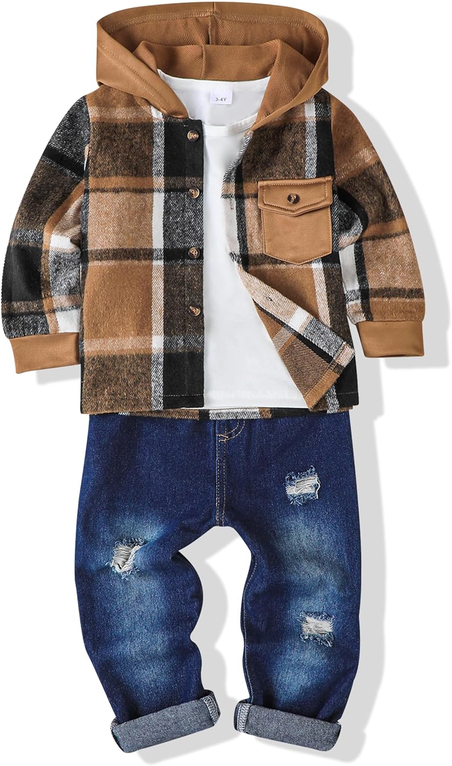 Boys wearing the 3-piece Cozy Set