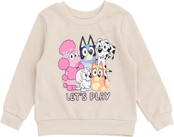 Bluey Boys Sweatshirt and Pants Set Off White Dark Green-3
