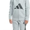 adidas boys hooded sweatsuit medium grey-0