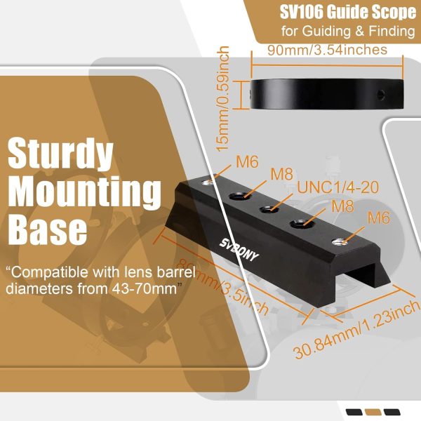 SVBONY 60mm Guide Scope for Astrophotography-3