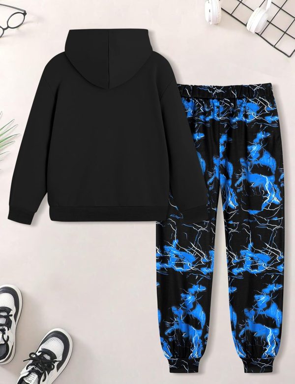 Pavo Boys Tie Dye Sweatsuit Soft Cotton Hooded Comfort 7-8-4