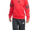 Adidas Boys Sweatsuit Pure Ruby Hoodie Jogger-0