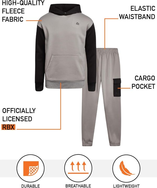 BHOOD FLC JOG 2PC Boys Hoodie Sweatpants Set-1