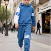 Boys Hoodie Pants Set KidStyle Soft Fabric Design-2