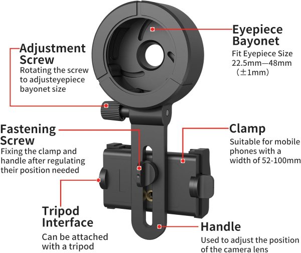 Eyeskey Universal Phone Adapter Mount for Binoculars-1