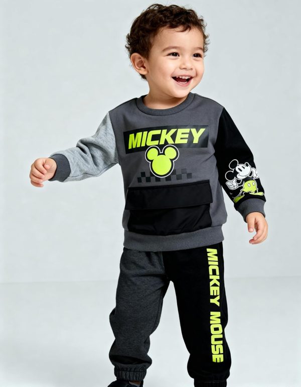 Mickey Boys Sweatsuit Disney Grey 3T Jogger-3