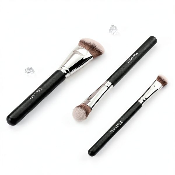 TEOYALL Flat Angled Makeup Brushes Set-5