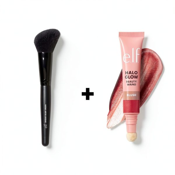e.l.f. Angled Blush Brush Black Blush Makeup-4