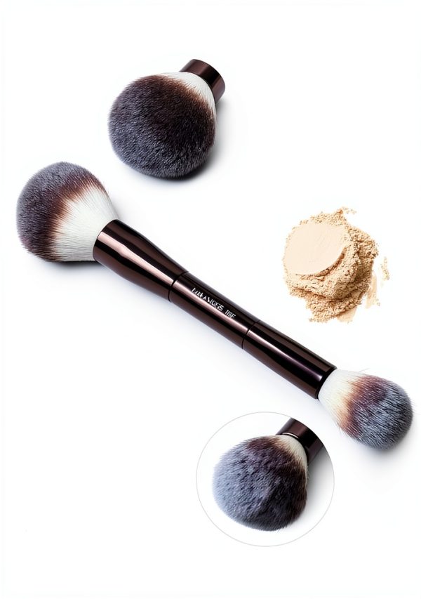 MAANGE Dual Ended Makeup Brush Set 4pcs Soft Bristles Gold-2