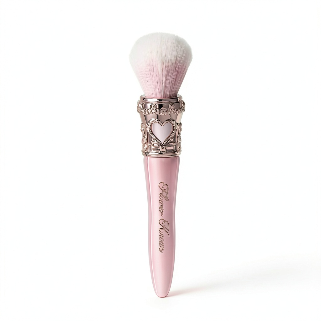 CangZhou dual layer blush brush in hand applying makeup