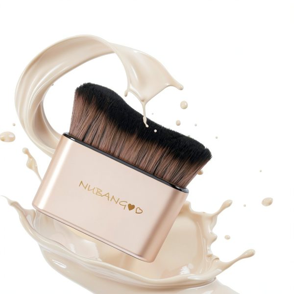 Kabuki Brush nubangoo Professional Makeup Gold-2