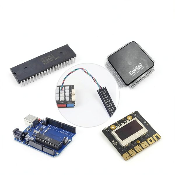 6 Digit 7 Segment Display Module LED Display Digital Tube Module TM1637 Driver Tube Clock Display with Pin Header 5V-3