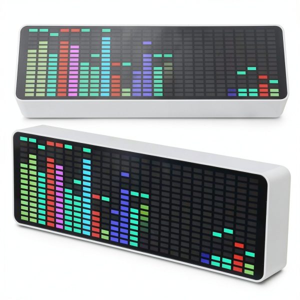 LED Music Spectrum Display GOWENIC 384 RGB LEDs with Sensor Clock-6