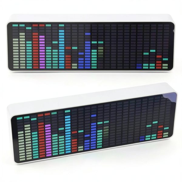 LED Music Spectrum Display GOWENIC 384 RGB LEDs with Sensor Clock-7