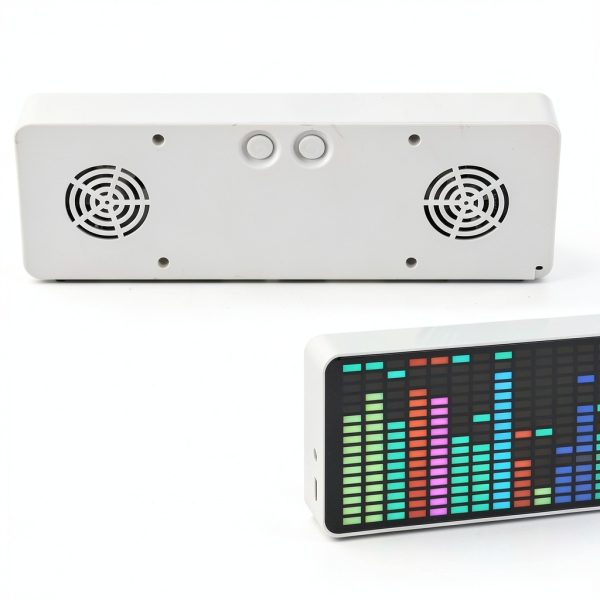 LED Music Spectrum Display GOWENIC 384 RGB LEDs with Sensor Clock-1