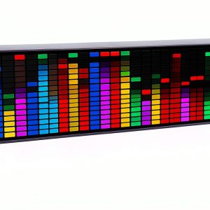LED Music Spectrum Display Asixxsix 384 RGB Analyzer with 20 Effects-0