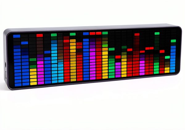 LED Music Spectrum Display Asixxsix 384 RGB Analyzer with 20 Effects-0