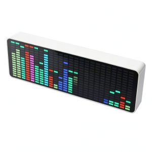 LED Music Spectrum Display GOWENIC 384 RGB LEDs with Sensor Clock-0
