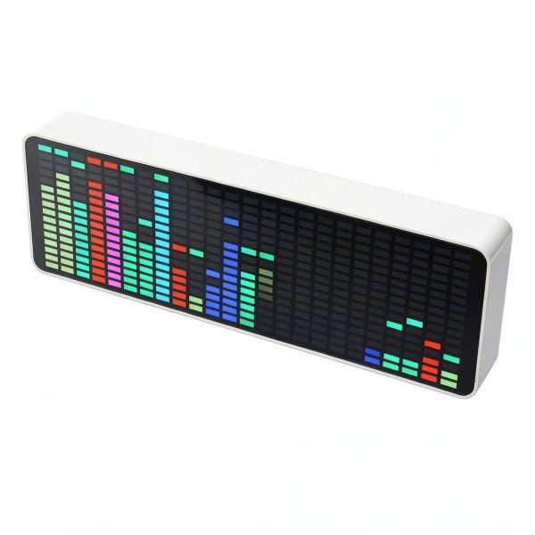 LED Music Spectrum Display GOWENIC 384 RGB LEDs with Sensor Clock-0