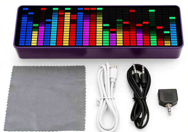 LED Music Spectrum Display Asixxsix 384 RGB Analyzer with 20 Effects-6