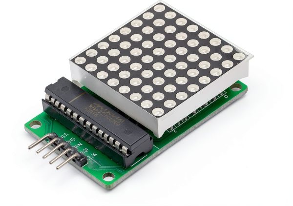 MAX7219 Dot Matrix Module 8x8 LED Display by ALAMSCN with 5 Pin Wires-3