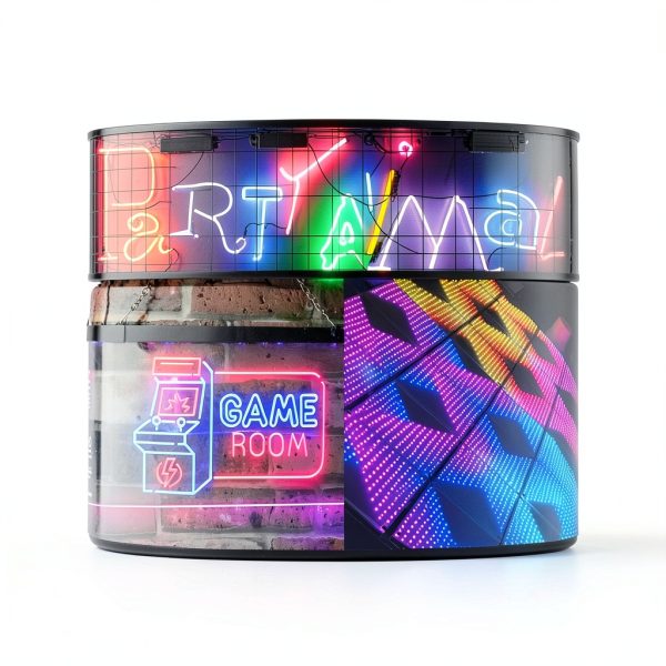 8x32 LED Matrix Panel JIAHUA 2-Pack WS2812B Display with Custom Text-5