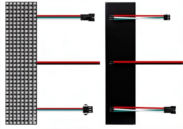 8x32 LED Matrix Panel JIAHUA 2-Pack WS2812B Display with Custom Text-1