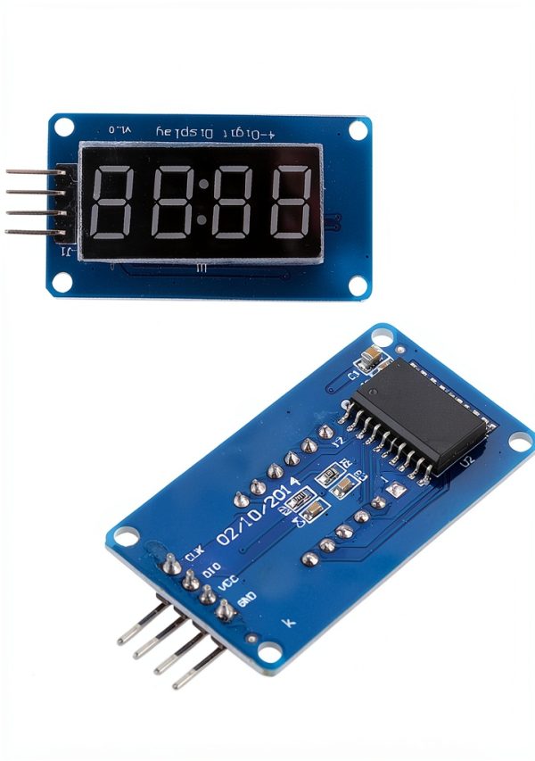 TM1637 Driver Chip LED Display Module 4-Digit Common Anode Red Tube-1