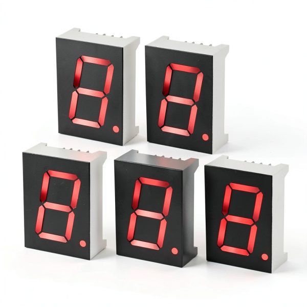 7 Segment LED Display uxcell Common Cathode Red 0.8" Tube 5pcs-0