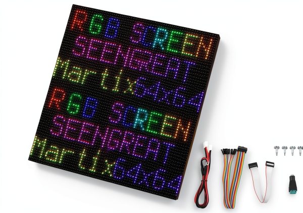 64x64 RGB LED Matrix Panel P3.0 LLidgermal 3mm Pitch 4096 LEDs HUB75-0