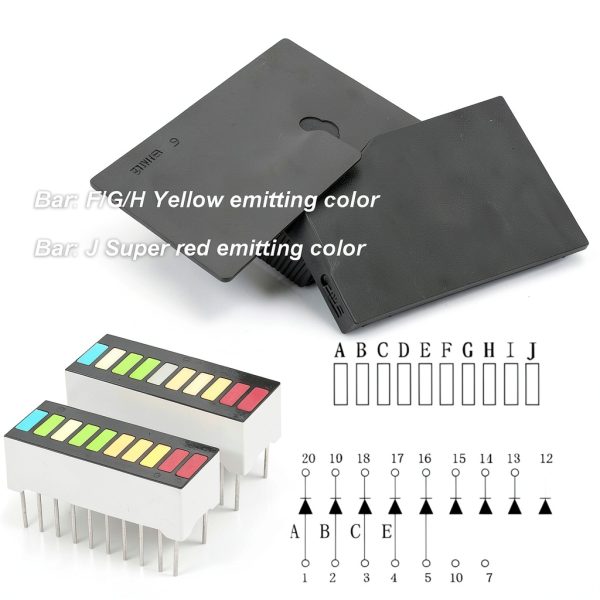 LED Bar Graph Display 10 segment DIP-20 Sockets DAOKAI-3